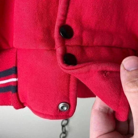 Vintage Wisconsin  Badgers Varsity Hoodie Large - Picture 5 of 6